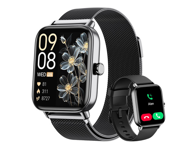 Smart Watch for Women Men (Android/iPhones), Health & Fitness Tracker Watch Fitness Watch with SpO2/Heart Rate Monitor, Sleep Tracker, 1.85' Smart...