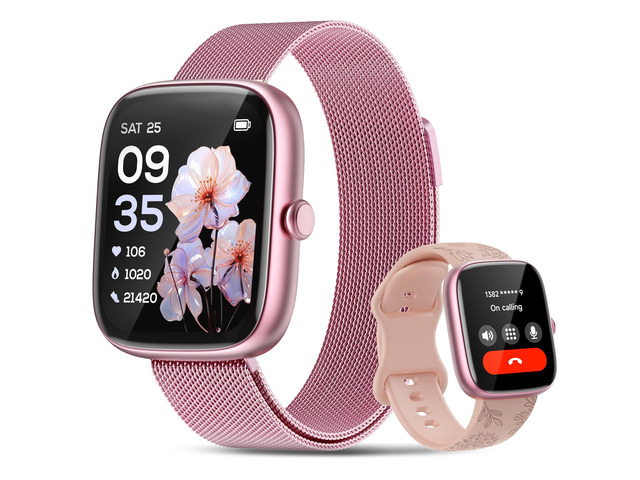 Smart Watches for Women Android/iPhone, Fitness Trackers with Answer/Call Sleep Tracker/Step Counter/Heart Rate/SpO2 Monitor, Health Watch for 100+...