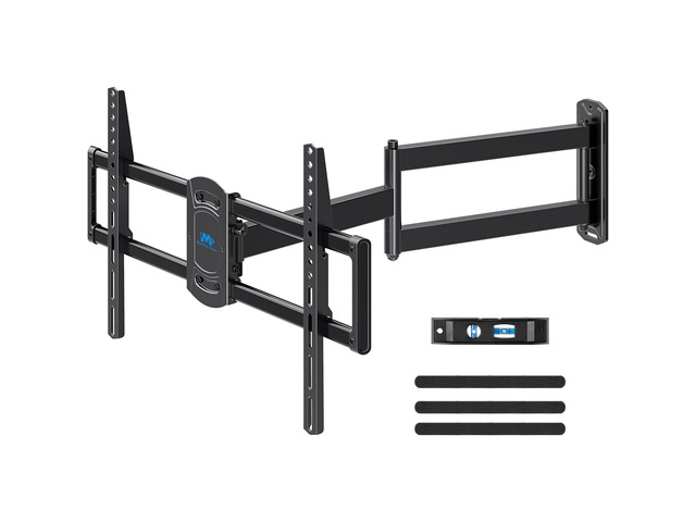 Corner TV Wall Mount Long Arm Swivel for 37-55-65-75 Inch TV 32 Long Arm Extension, Full Motion TV Mounts, US-Based Support, Strong Construction up...