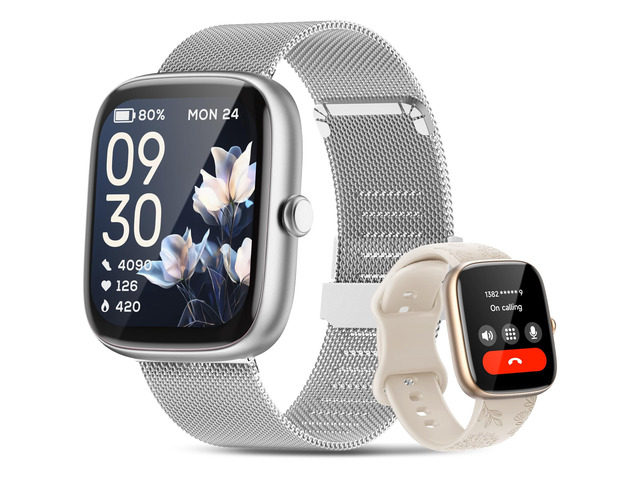 Smart Watches for Women Android/iPhone, Fitness Trackers with Answer/Call Sleep Tracker/Step Counter/Heart Rate/SpO2 Monitor, Health Watch for 100+...