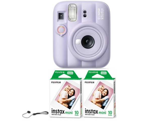 instax mini 13 Instant Film Camera (Dreamy Purple + 20 Sheets Extra Film)