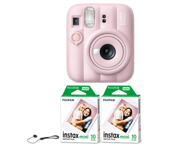 instax mini 13 Instant Film Camera - Candy Pink + 20 Film Sheets