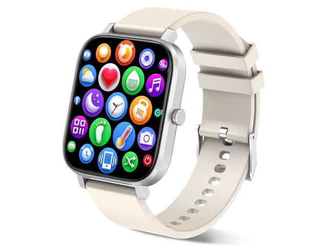 Smart Watch for Men Women Compatible with iPhone Samsung Android Phone 1.69 inch Full Touch Screen IP68 Waterproof Bluetooh Fitness Tracker Heart...