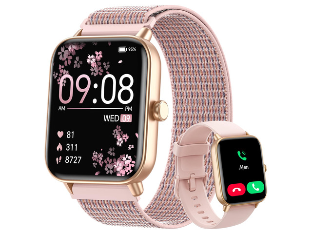 Smart Watches for Women, 1.85' Alexa Smart Watch for Android Phones/iPhones 120+ Sport Modes Fitness Watch with Heart Rate/SpO2 Monitor, Step/Sleep...