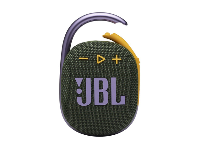 Clip 4, Green - Portable Bluetooth 5.1 Speaker - Up to 10 Hours of Play - Waterproof & Dust Resistant - Includes Noise & Echo-Canceling Speakerphone