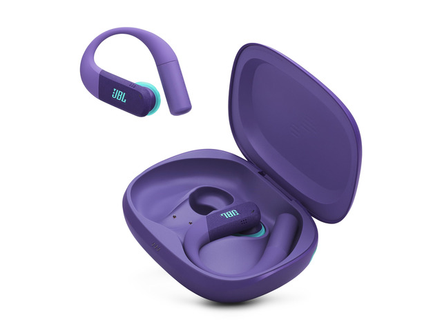 Endurance Peak 4 - Cancelling Sport Earbuds - Purple Adaptive Noise Cancelling with Smart Ambient, IP68 water and dust proof, Secure fit with...