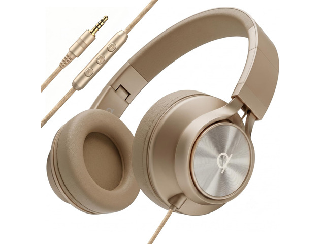 Wired Headphones for Kids & Adults - Built-in Mic & Volume Control, Kids Headphones for School & Travel, Girls & Boys Head Phones for Computer,...