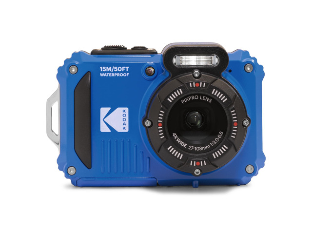PIXPRO WPZ2 16MP Waterproof Digital Camera, 15m, 4X Zoom, Blue 1080p Full HD video, Wi-Fi sharing, 27mm wide angle lens, 2.7 inch LCD, shockproof...