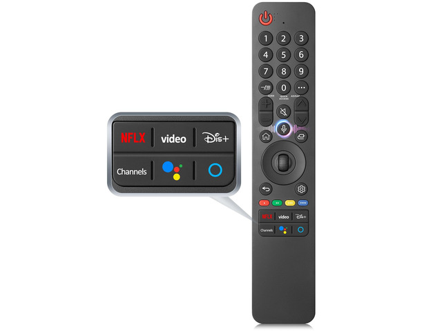 for LG Smart TV Remote Control Replacement 2019-2025 with Voice and Pointer for LG 2019-2025 UHD/OLED/QNED TVs. 6 shortcut keys for streaming,...