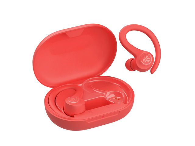 Go Sport+, True Wireless Workout Earbuds, Bluetooth Sport Earbuds, Clear Calling, Coral