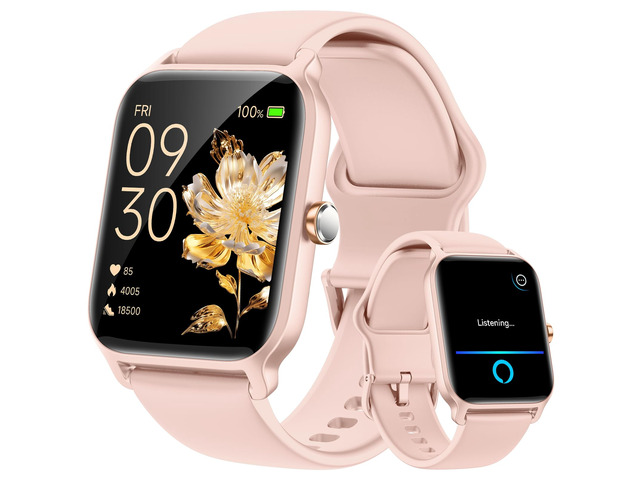 Smart Watch for Women Android & iPhone, Alexa Built-in [1.8' HD Screen] IP68 Waterproof Fitness Watch with Bluetooth Call (Answer/Make), Heart...