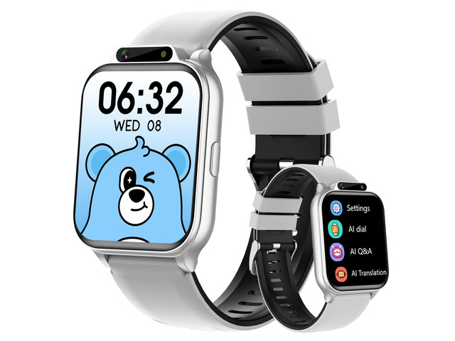 Smart Watch for Kids, 1.85' Fitness Tracker with Heart Rate, Sleep Monitor, IP68 Waterproof Smartwatches with Video Music, Pedometer, Game, NO...
