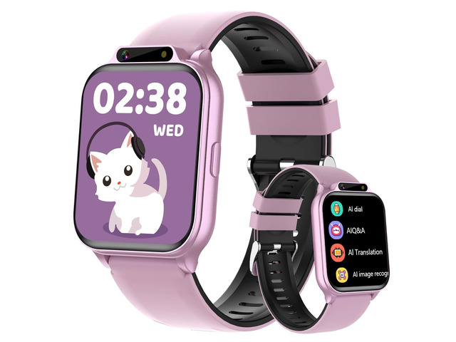 Smart Watch for Kids,1.85' Fitness Tracker with Heart Rate,Sleep Monitor,Built-in AI(Translation/Q & A/Watch Face/Image recognition Smartwatches,NO...