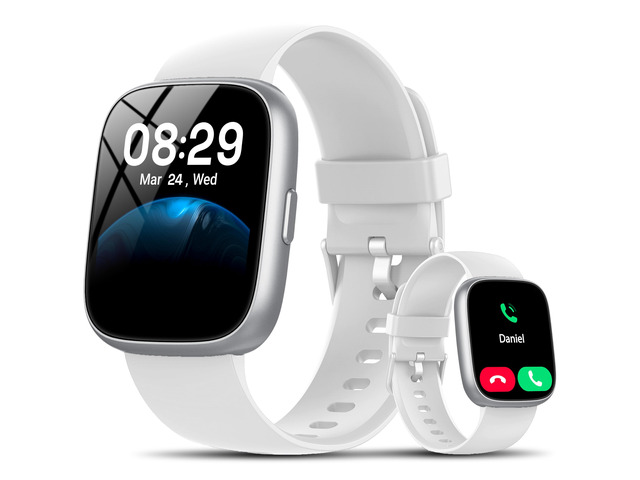 Smart Watch with Alexa Built-in, 1.83' HD Bluetooth Calling Fitness Tracker Fitness Watch with Heart Rate/Sleep Monitor, 120+ Sport Modes, DIY...