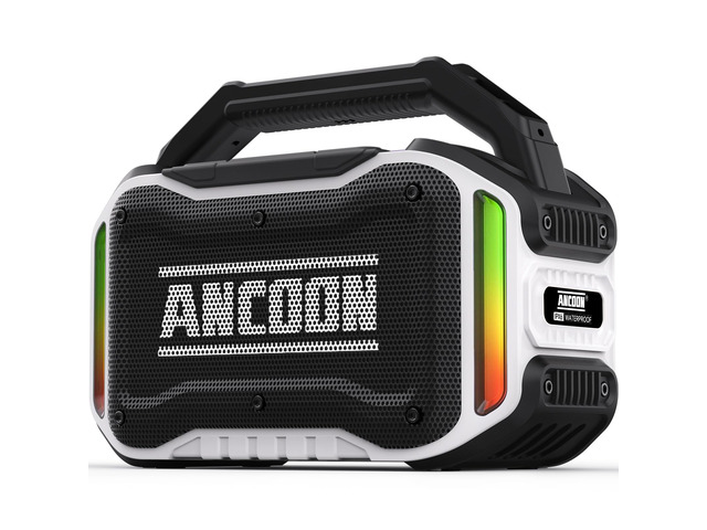 Speakers Bluetooth Wireless: 80W(Peak) Loud Speaker with Bass, 20H Playtime, IPX6 Waterproof, Large Jobsite Speakers for Work, Outdoor, Workshop,...