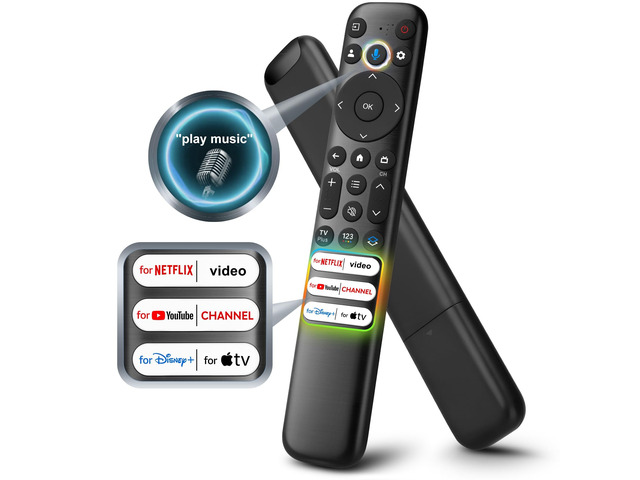 Voice Remote for TCL Google TV Remote Control Replacement Compatible with TCL QM8/QM7/S5/S4/S3/Q7/Q6/Q5 Smart TVs Voice Enabled, Enhanced Chip for...