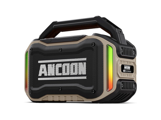 Speakers Bluetooth Wireless: 80W(Peak) Loud Speaker with Bass, 20H Playtime, IPX6 Waterproof, Large Jobsite Speakers for Work, Outdoor, Workshop,...