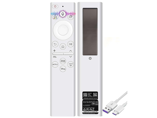 for Samsung Frame TV Remote, for 2018-2025 Samsung Remote Control for Smart TV with Voice Control. with Solarcell