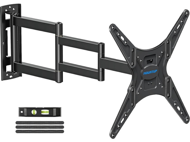 Corner TV Wall Mount for Most 26-65 Inch TVs, Long Arm TV Mount with 30 Inch Extension Arm, Smooth Swivel Tilt Single Stud Full Motion Bracket Max...