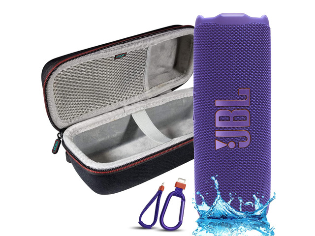 Flip 7 Portable Bluetooth Speaker, IP68 Waterproof, Dustproof, Drop-Proof, PushLock System, AI Sound Boost, 16H Battery, Megen Hardshel Protection...