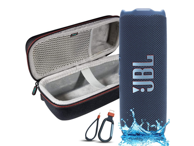 Flip 7 Portable Bluetooth Speaker, IP68 Waterproof, Dustproof, Drop-Proof, PushLock System, AI Sound Boost, 16H Battery, Megen Hardshel Protection...
