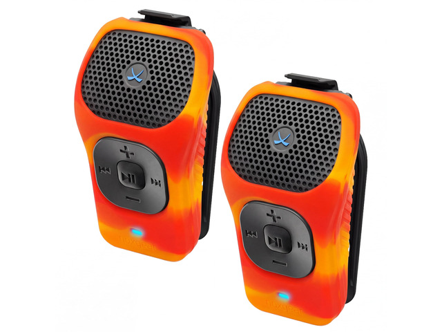 39g Wearable Bluetooth Speaker, Mini Clip-On, 2 Pack, Fire Small Magnetic Clip-On Bluetooth Speaker, IPX7 Waterproof, 15 Hour Battery, Open-Ear...