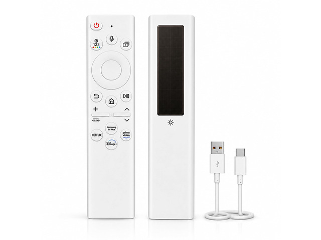 for Samsung Frame TV Remote, Compatible with Samsung Smart TV 2018-2026,Solar Chargeble Voice Remote Control, USB-C Fast Charging, Bluetooth Pairing