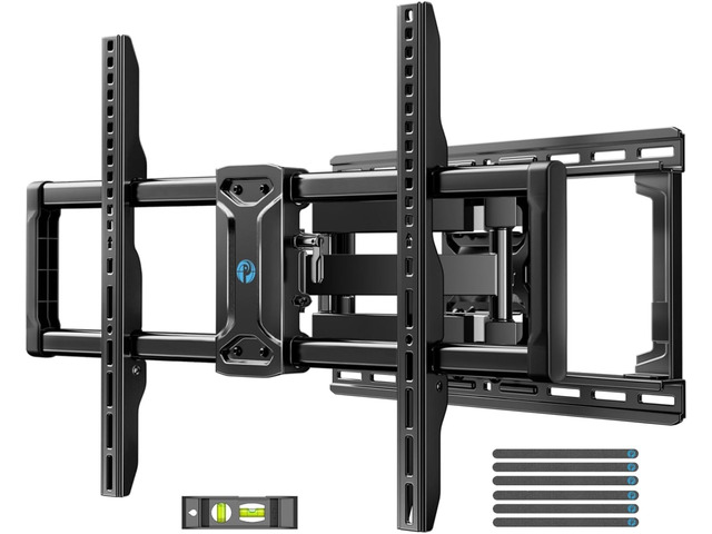 65 75 Inch Full Motion TV Wall Mount for LED TVs up to 132lbs, Fits 42-85 Inch Swivel TV Mount Bracket with Articulating Arms, Max VESA 600x400mm,...