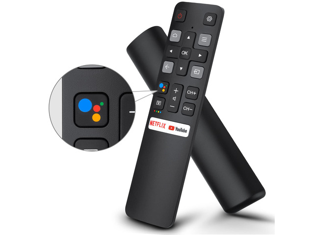 Voice Replacement for TCL-Android-TV-Remote,New Upgraded RC802V for TCL Smart TVs with Google Voice Function