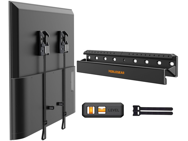 No Drill TV Wall Mount for Most 24-65 Inch TVs up to 100 lbs Studless TV Mount, Drywall TV Bracket with Max VESA 400x400mm, No Stud, Easy Install,...