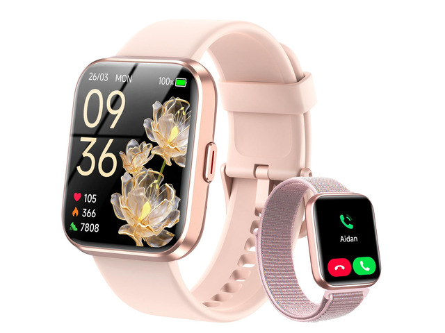 Smart Watches for Women, 1.83' Alexa Smart Watch for Android & iPhones with Call/SMS/Reminder, 120+ Sport Modes Fitness Watch with Sleep/Heart Rate...