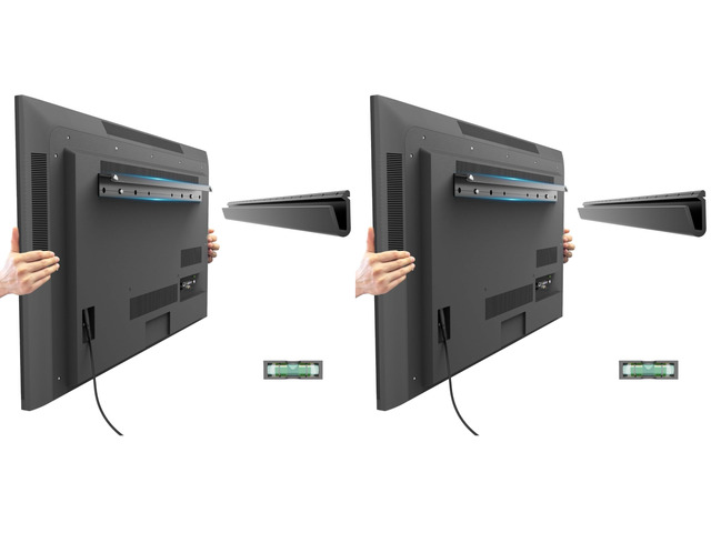 No Drill Drywall TV Mount, No Stud TV Wall Mount for Most Brand 22-55 Inch TVs up to 100 lbs, Easy Install No Stud Studless TVs Wall Mount, Include...