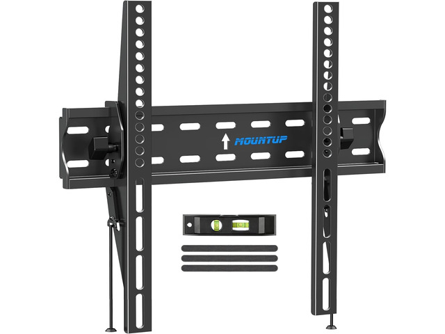 TV Wall Mount, Tilting TV Bracket for Most 26-60 Inch LED LCD OLED Flat/Curved TVs, Low Profile Save Spacing, Fits 12' to 16' Stud, Max VESA...