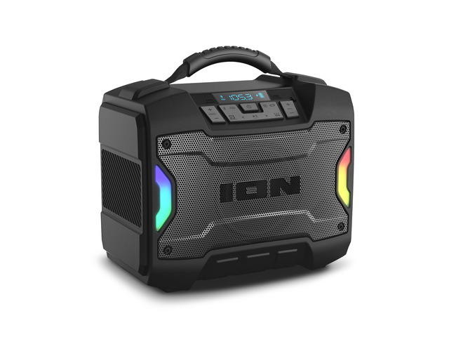 Tailgater TD Outdoor Portable Bluetooth Speaker With 6 LED Light Modes, Mic In, FM Radio, USB Port, Rechargeable Battery, IPX5 Water-Resistant,...