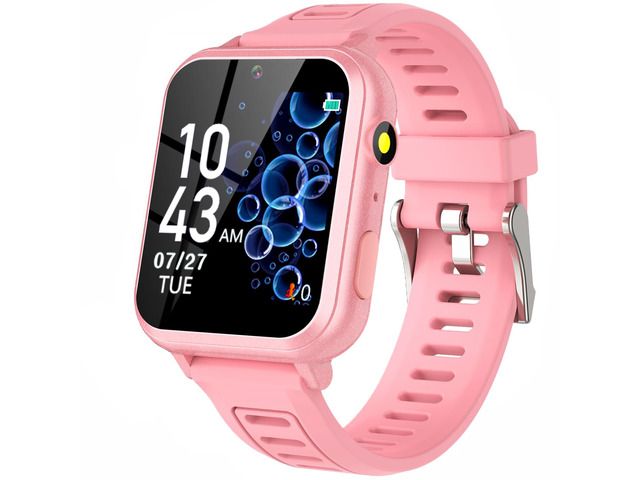 Smart Watch for Kids Gift for Girls Age 5-12, 1.54' Touch Screen Watch with HD Camera Video 39 Games Music Pedometer Flashlight Alarm Clock, Gifts...
