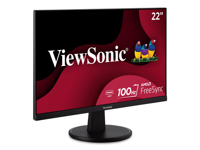 VS2247-MH 22 Inch 1080p Monitor, 100Hz Refresh Rate for Smooth Home and Office Viewing, Eye Care Technology, Thin Bezels, HDMI, and VGA Inputs