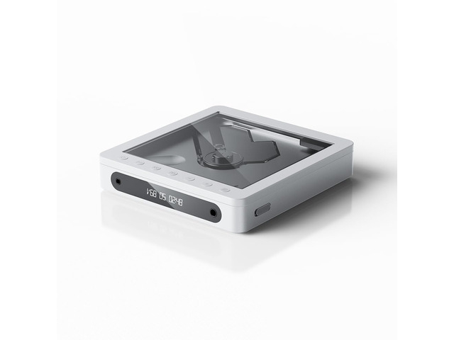 DM13 Multifunctional Portable Stereo CD Player with Long-Lasting Battery, Supports USB Ripping, Optical/coaxial/3.5mm/4.4mm outputs (Skylight...