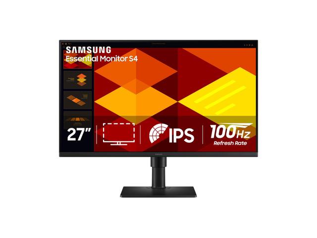 27 (S40GD) Borderless Business Monitor with IPS Panel 100Hz Refresh Rate, Eye Saver Mode, Ergonomic Design, Game Picture Mode, LS27D408GANXGO