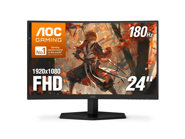24 Inch Curved Gaming Monitor FHD 1080P 180Hz VA 0.5ms HDR, C24G42E 1920x1080 Computer Monitor, 0.5ms, Adaptive-Sync, LED, DP 1.4, HDMI 2.0, VESA...