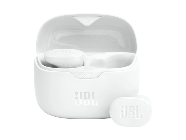 Tune Buds - Noise Cancelling Earbuds - White Pure Bass Sound, Bluetooth 53 with LE audio support, Active Noise Cancelling with Smart Ambient