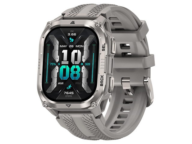 Pulse 2 Smart Watch with GPS, 5 ATM/IP69 Waterproof, LED Flashlight 1.96' AMOLED Military-Grade Rugged Smartwatch, 170+ Sport Modes, 15-Day...