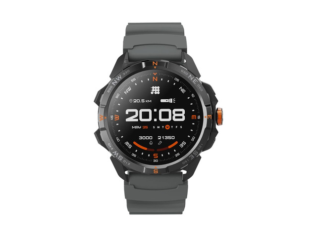 Terra Rugged Smartwatch with Dual-Band GPS Orange 1.48 AMOLED, Offline Maps, VITA AI, AI Coach, Readiness Score, 5ATM, 14-Day Battery