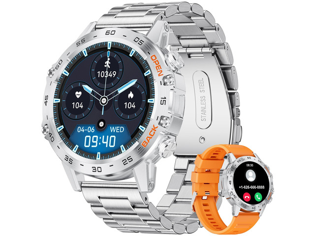 Smart Watches for Men(Answer/Calls),1.39 inch Touchscreen/5ATM Waterproof/120+ Sports Modes Fitness Watch with Heart Rate for Android/iOS BW1846R