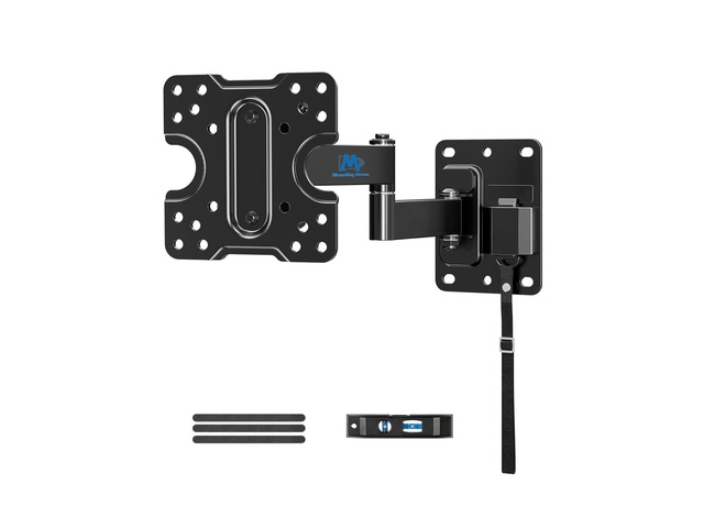 Lockable RV TV Mount for Most 10-26 Inch Flat Screen, 33 lbs RV TV Mount Bracket for Camper Trailer Truck Boat, Full Motion RV TVs Wall Mount Quick...