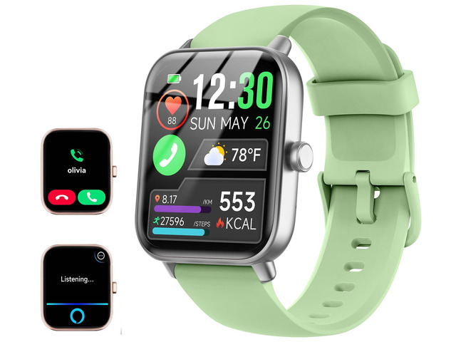 Smart Watch for Women/Men, Bluetooth Calling, Alexa built-in, iOS Android Fitness Tracker, Smartwatch with Heart Rate/Sleep Monitor, Waterproof,...