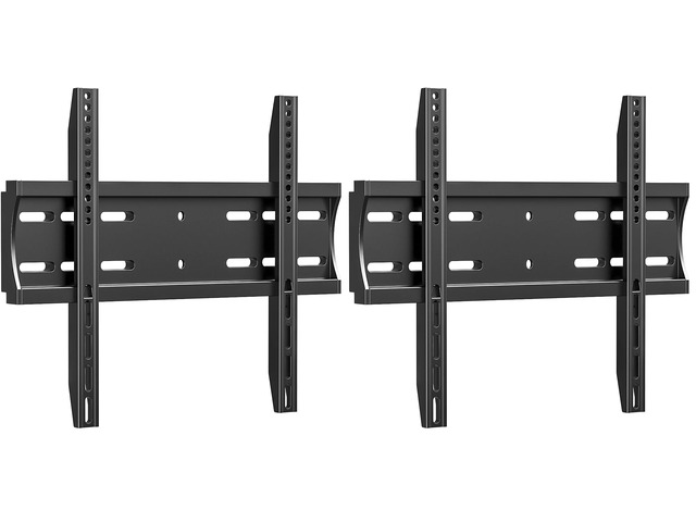 43 50 55 inch Fixed Low Profile TV Wall Mount for 24-65 inch LED/LCD & Flat/Curved TVs, Universal Wall Mount Bracket with Safe Lock, Max VESA...
