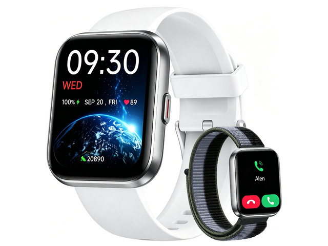 Smart Watch for Women, Answer/Make Calls, Alexa Built-in, 1.85' Touch Screen Fitness Tracker for Android & iPhone, Heart Rate/Sleep/SpO2 Monitor...