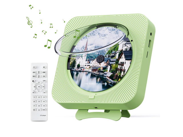 Portable CD Player with Bluetooth Desktop CD Player for Home CD Music Players with Remote Control,Timer,Built-in Dual Speakers with LED Display...