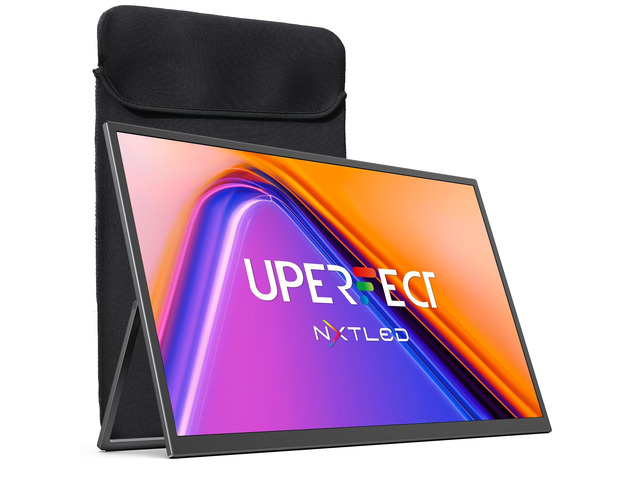 NxtLED Portable Monitor 18.5' 120Hz, Professional Eye-Care Screen 145% sRGB Matte Travel Gaming Monitor for MacBook, Laptop, PC, Portable Second...
