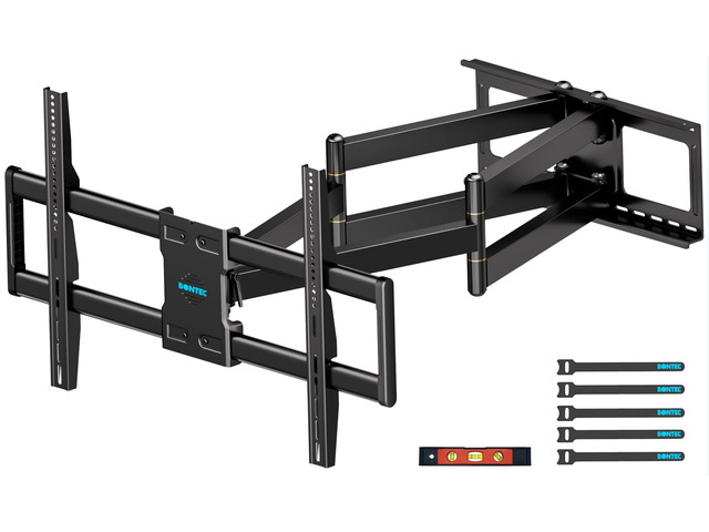 Heavy Duty TV Wall Mount with Extra Long Extendable Arm for 60110 Inch TVs Full Motion Bracket with Corner Swivel and Tilt, Holds Up to 275lbs, Max...